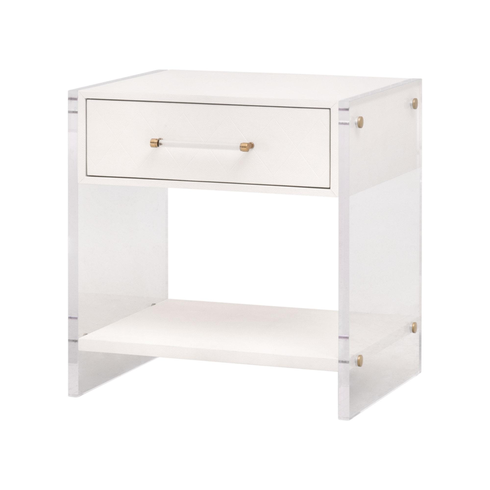 初売りセール Sonia Living For Essentials | Nightstand 1-Drawer Shagreen シャツ+ブラウス(半袖+袖なし)